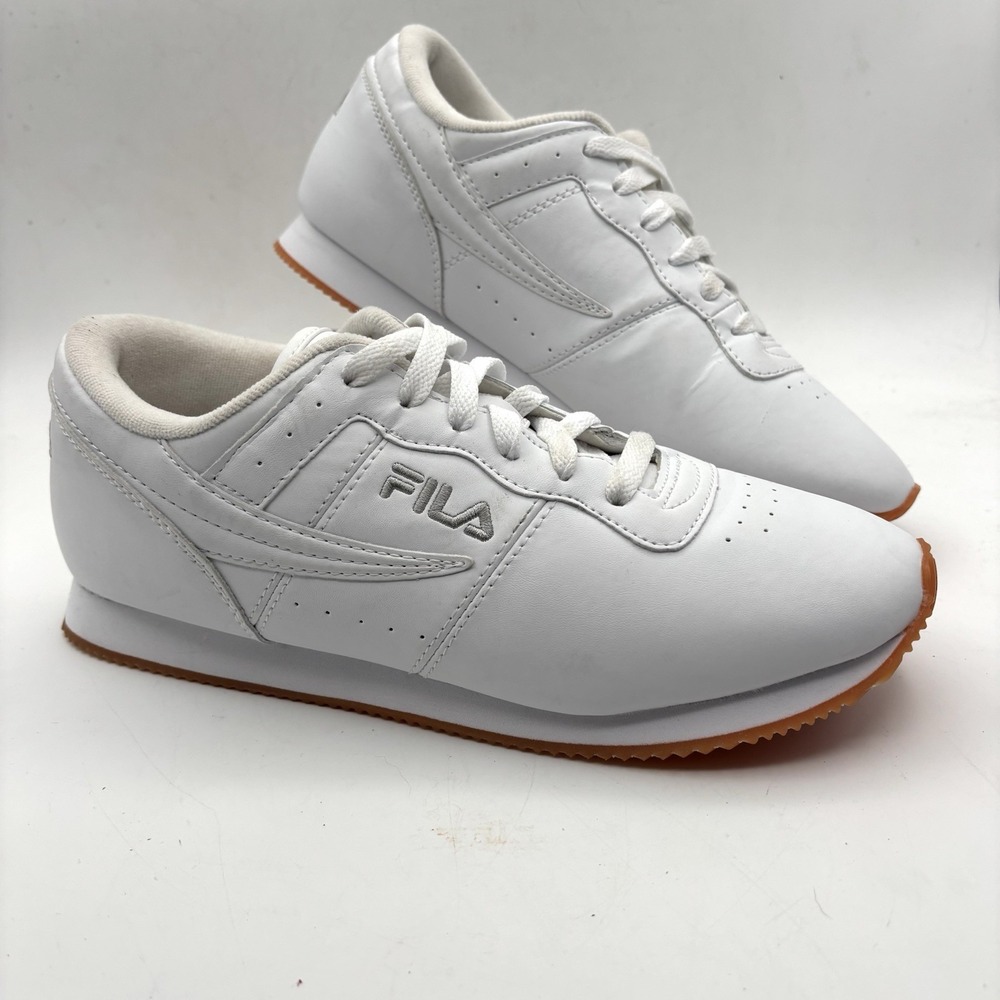 Fila  Classic Size 11 White Ladies Athletic Running Shoes 5CM00619-164